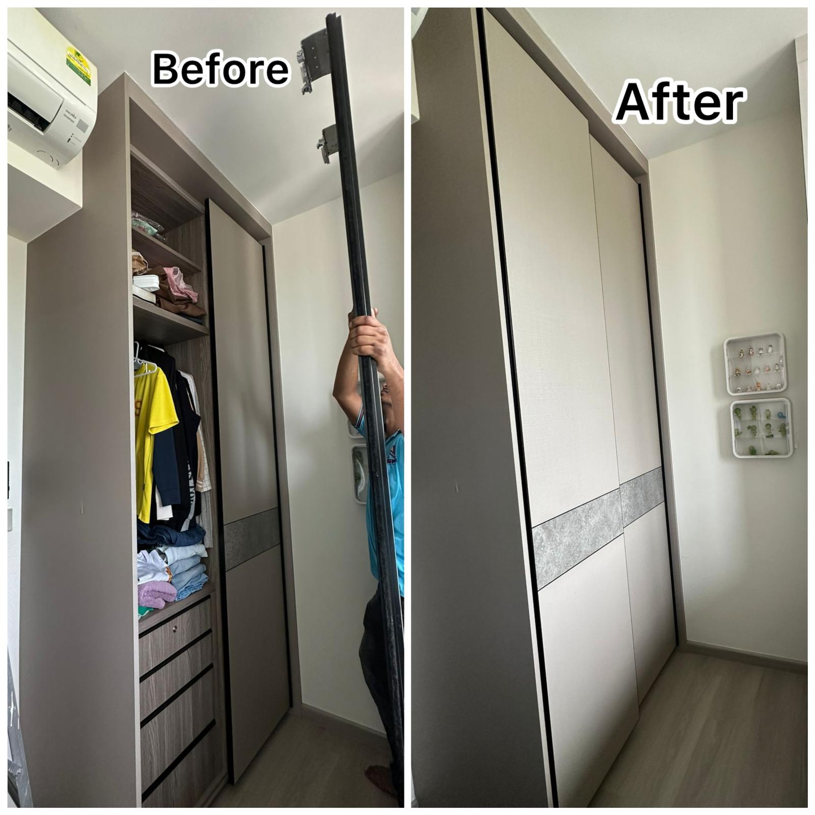Wardrobe Sliding Door Repair & Reinstallation Service in Singapore